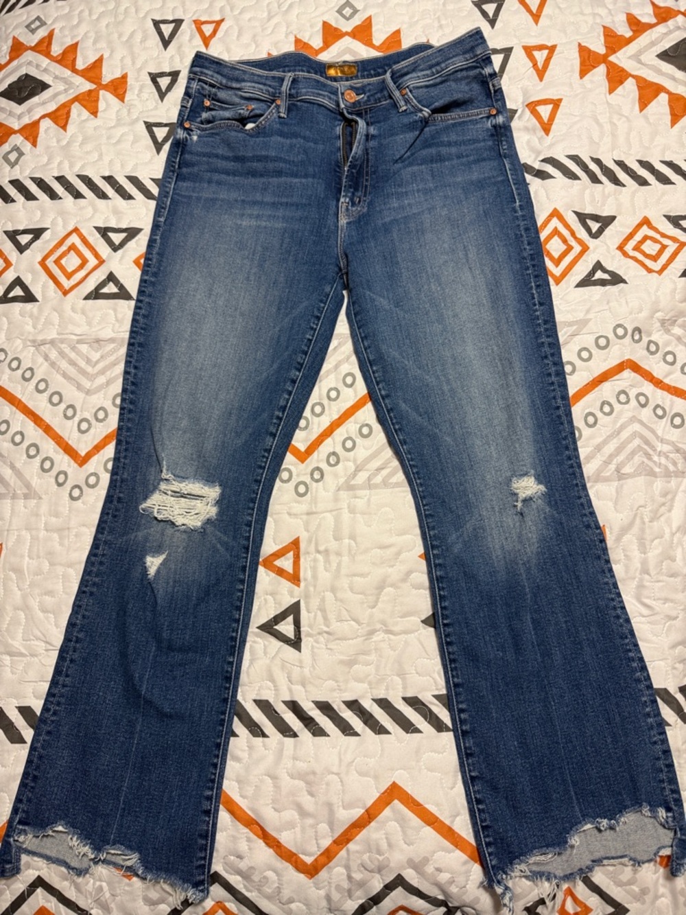 Distressed Blue Women's Jeans